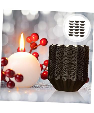 Abaodam 50 Pcs Wax Paper Warmer Liner | Food-Grade Wax Melt Liner for Fragrance Candles | Black 8x8x3cm | International Shipping Available - Buy Online on GoSupps.com