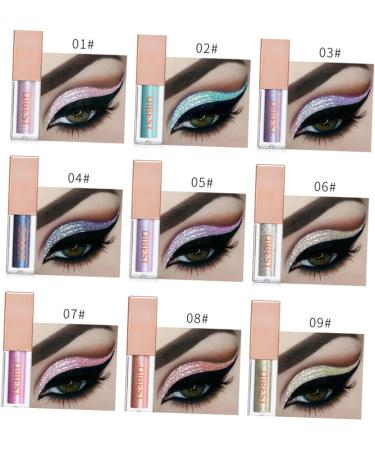 PLAFOPE 2 Pcs Liquid Eyeshadow Pearlescent Eyeshadow Eye Shadow Glitter Liquid Eyeliners Glow Eye Powder - Buy Online on GoSupps.com
