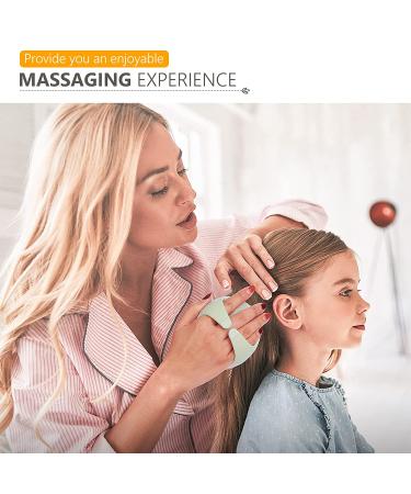 Sndyi Scalp Massager Shampoo Brush - Silicone Bristles for Dandruff Removal & Hair Growth - Green - Buy Online on GoSupps.com