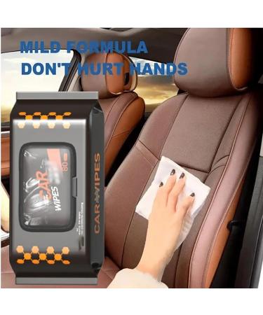 Premium Car Interior Cleaning & Polishing Towels | Leather Cleaner & Conditioners | 2-Pack Wet Wipes for Cars & Furniture - Buy Online on GoSupps.com