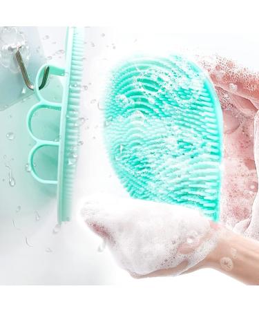 Silicone Body Scrubber Set - Shower Brush for Men, Women & Kids - More Hygienic Than Traditional Loofah - Ideal for Home & Travel - Buy Online on GoSupps.com