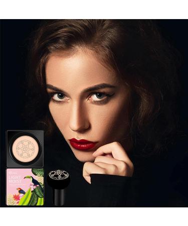 BB Cream Foundation Full Coverage - Mushroom Head Air Cushion CC Cream Natural | Even Skin Tone Makeup Base Primer Moisturizing Makeup That Lasts More Than 12 Hours/ Ivory - Buy Online on GoSupps.com
