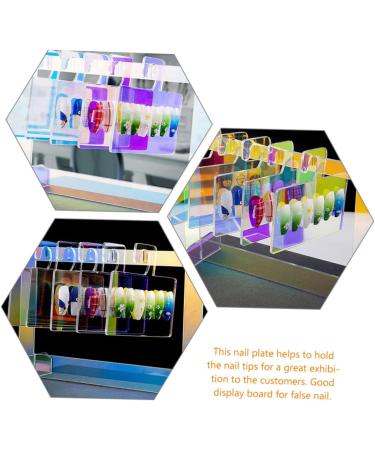 FRCOLOR 1 Set Nail Display Board False Nail Tips Boards Decorative Nail Art Tip Nail Polish Tools Nail Polish Gel False Nail Holder Nail Art Gel Nail Supplies Magnetic Acrylic - Buy Online on GoSupps.com