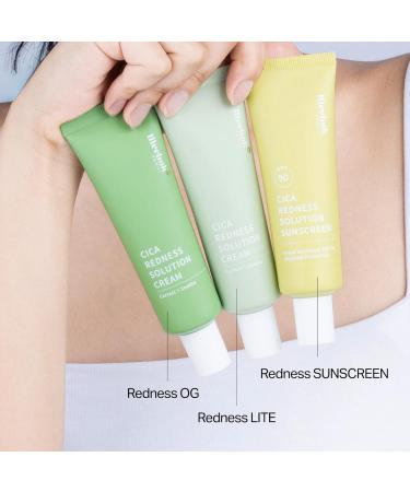 Meebak Cica Redness Correcting Sunscreen SPF 50 | Color-Correcting Moisturizer & Tone-Perfecting Primer with Niacinamide & Centella Asiatica | For Fair-to-Medium Skin Tones | Korean Skin Care - Buy Online on GoSupps.com
