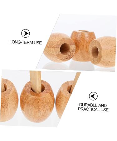 Eco-Friendly Bamboo Toothbrush Holder & Rinse Cup - Healeeved 3ST Bathroom Organizer - Buy Online on GoSupps.com