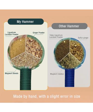 Buy 2-g Lymphatic Drainage Hammer Stick | Manual Massage Hammer for Muscle Relaxation | 26cm Wormwood Massage Tool - International Shipping Available - Buy Online on GoSupps.com