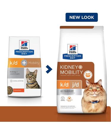 Hill's Prescription Diet k/d + j/d Kidney + Mobility Chicken 6.35lb - Pack of 1 - Buy Online on GoSupps.com