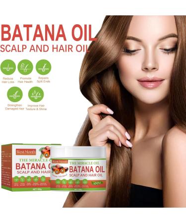 Batana Oil for Hair Growth Raw Batana Oil 100% Batana Oil Organic from Honduras Repairs and Moisturizes Dry Damaged Hair & Scalp Reduces Hair Loss Hair Mask Oil Treatment for All Hair Types (100g) - Buy Online on GoSupps.com