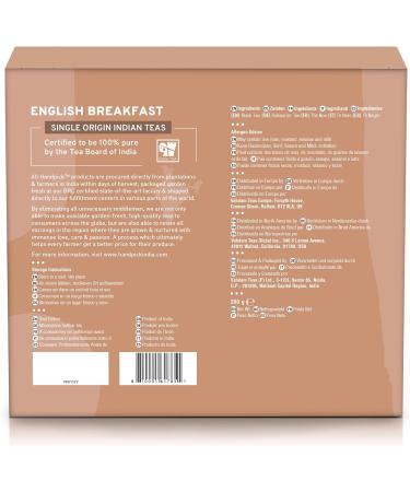100 Count HANDPICK English Breakfast Black Tea Bags | Strong Robust Flavor | Eco-conscious & Brews Perfect English Breakfast & Kombucha Tea - Buy Online on GoSupps.com