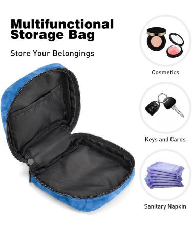 GIAPB Period Bag Sanitary Napkin Storage Bag Period Pouch Travel Makeup Bag Blue Natural Quartz Color1987 - Buy Online on GoSupps.com