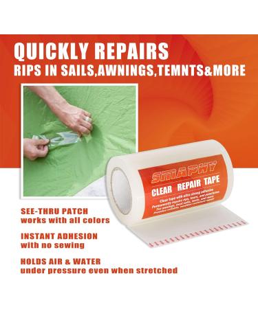 SMAHY Fabric Repair Tape - 32FTx4 | Boat Covers, Canvas, Tent, RV Awning & More - Buy Online on GoSupps.com