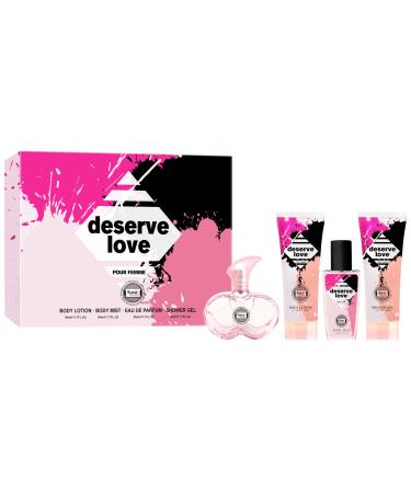 Hybrid & Company Deserve Love 4Pcs Gift Set For Women 50ml-Perfume&50ml-Mist&50ml-Bodylotion&50ml-Shower Gel