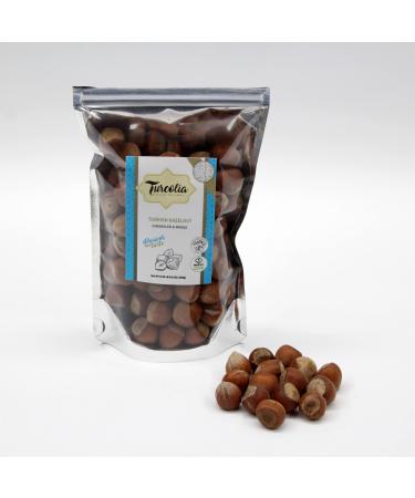Turcolia Unshelled Hazelnut | Turcolia Hazelnuts In shell | Whole Hazelnuts | Hazelnuts Raw In Shell | Unsalted, Natural, Easy to Crack, 0.55 pound (pack of 1)