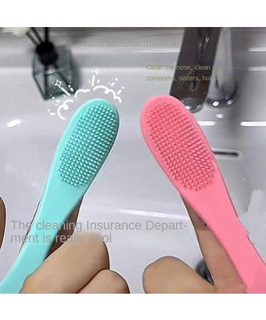 Silicone Face Wash Brush - Clean Pores Remove Blackheads & Massage - Blue Face Scrubber - Buy Online on GoSupps.com