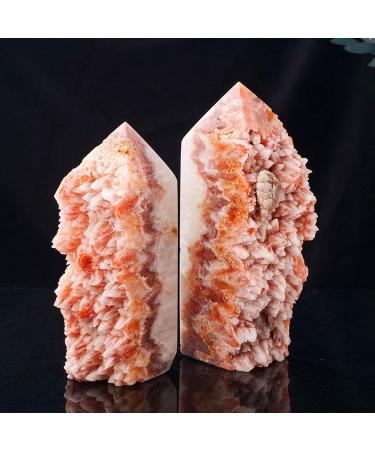 Natural Crystal Rough Natural Raw Quartz Crystal Cluster Red Crystal Tooth Cluster Stones Crystal Point Specimen Home Decoration Raw Crystals 400-500g (Color : 700-900g) - Buy Online on GoSupps.com