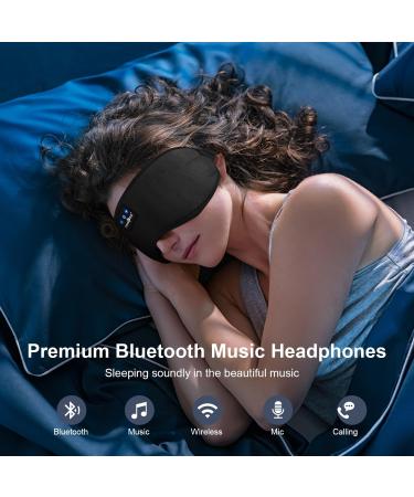 Music-loving Side Sleepers' Essential: MUSICOZY Bluetooth Sleep Mask Headphones - 14 Hrs Playtime | Upgraded V5.3 | Tech Sleep Aids for Men Women | Perfect for Office, Travel & Darkness - Buy Online on GoSupps.com