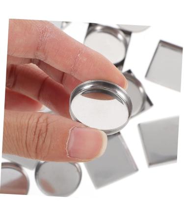 90 Pcs Aluminum Empty Blusher & Eyeshadow Palette Pans - Square Metal Makeup Container | 2.5x2.5cm - Buy Online on GoSupps.com