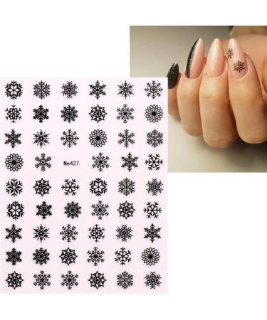 JMEOWIO 10 Sheets Christmas Snowflake Nail Art Stickers Decals Self-Adhesive Winter Holiday Nail Supplies Nail Art Design Decoration Accessories - Buy Online on GoSupps.com
