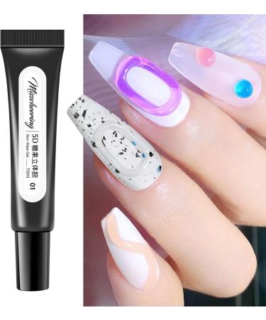 Nail Polish Gel Highly Pigmented Nail Gel Polish Beautiful Vibrant Nail Gel Polish for at Home Highly Pigmented Long-Lasting Healthy Resin Stereo Adhesive Nail Polish Gel for Shzons 01 - Buy Online on GoSupps.com