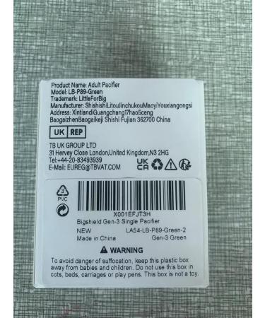 Shop LittleForBig Bigshield Generation-3 Single Adult Size Chupete - Green | International Shipping Available - Buy Online on GoSupps.com
