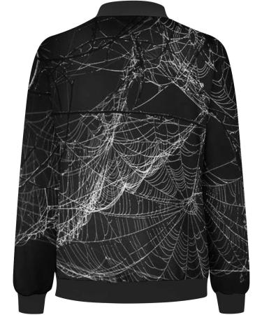 oelaio Women's Printed Cardigan Jacket Zippered Jacket Long Sleeved Casual Jacket Jacket Black Small - Buy Online on GoSupps.com