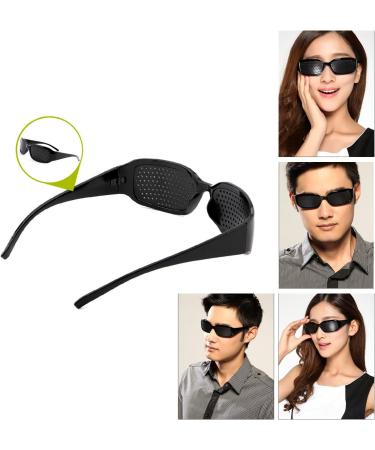 Grenhaven Black Pinhole Glasses for Eye Training | Improve Vision Naturally - Buy Online on GoSupps.com