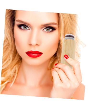 Oil Absorbing Roller Ball Makeup Brush | Small Foundation & Blush Brush for Women | Travel-Friendly Liquid Makeup Applicator - Buy Online on GoSupps.com