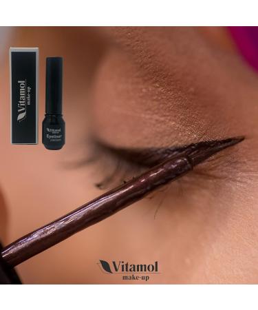 Eyeliner Precision Vitamol MAKE UP stiff tip brown - Buy Online on GoSupps.com