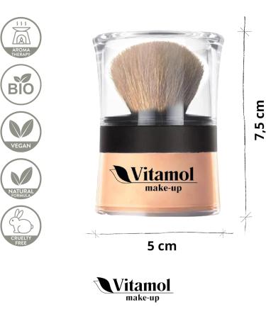 Vitamol Make up Natural Mineral Powder Organic Natural Micronized Powder 14g (Cipria) - Buy Online on GoSupps.com