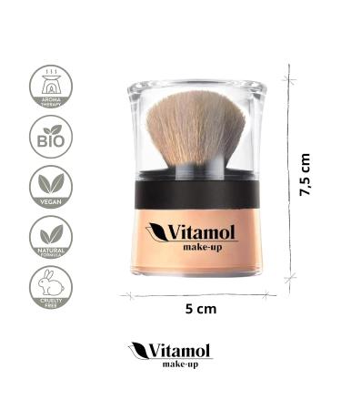 Vitamol Natural Mineral Powder - Bio Micronized Makeup (Caramel) 14g for Flawless Skin - Buy Online on GoSupps.com