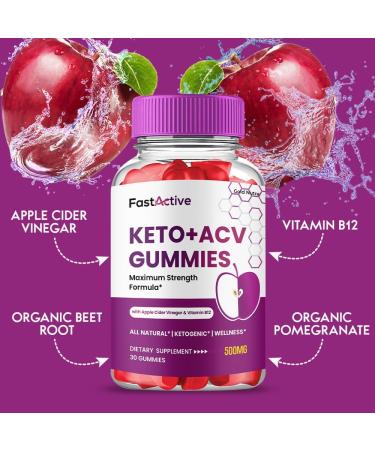 Fast Active ACV Gummies FastActive + ACV Gummies Advanced Formula Supplement for Men and Women 2 Month Supply (2 Pack) - Buy Online on GoSupps.com