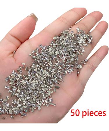 50x Nail Irregular Shaped Nails Art Shaped Nail Rhinestones Crystal Nail Gems Nails Decorations 50x Nails Art Irregular Shaped Nail Crystal Rhinestones Nails Art - Buy Online on GoSupps.com