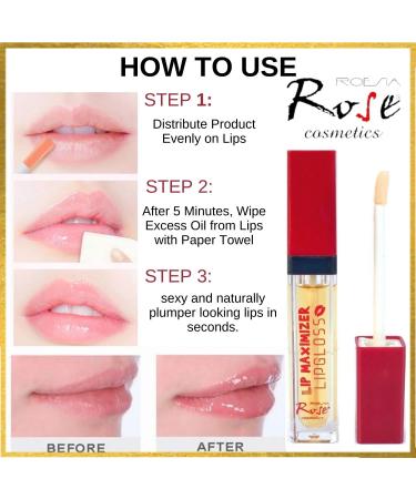 ROESIA Rose Lip Plumper Gloss Set | Effective 5-Star Plumping Lip Gloss | Too Faced Lip Injection Alternative - Buy Online on GoSupps.com