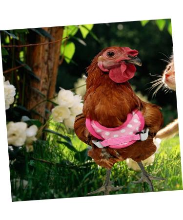 SEWOART Chicken and Duck Vest Hen Pet Harness Puppy Harness Comfortable Pet Harness Pet Leash Polyester Pink 17X15X0.5CM Pink - Buy Online on GoSupps.com