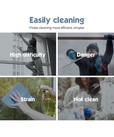 Electric Glass Cleaner Electric Window Cleaner Multifunctional 2000mAh for Tile Walls - Buy Online on GoSupps.com