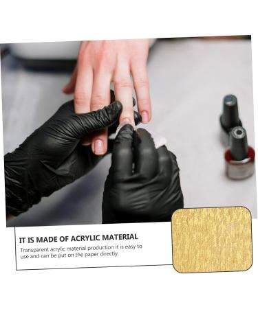 Ipetboom Nail Paper Holder Manicure Paper Holder Nail Art Stand Kitchen Napkin Holder Nail Art Paper Container Napkin Dispenser Diy Nail Decals Container Water Modeling Acrylic 12x5.5CM Golden - Buy Online on GoSupps.com