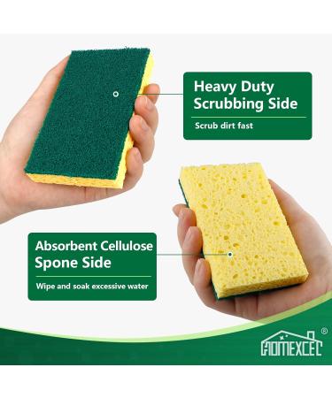 24pc Dual Side Heavy Duty Scrub Sponges for Non-Coated Cookware - 24 Count - Buy Online on GoSupps.com