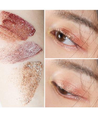 Go Ho 6 Colors Glitter Eyeshadow - Liquid Eyeliner Diamond Shine Eye Stick | Highly Pigmented Long-Wearing Makeup for Women - Buy Online on GoSupps.com