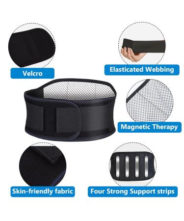Buy Heating Magnetic Therapy Back Brace Support Belt for Sciatica & Herniated Disc Relief - XXL for Men & Women | Comfort & Pain Relief - Buy Online on GoSupps.com
