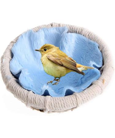 PINVNBY Bird Nest Hemp Rope Weave Parakeet Breeding Nest Bed Small Parrot Cage Hatching Nesting Box with Flannel for Budgie Cockatiel Lovebird - Buy Online on GoSupps.com