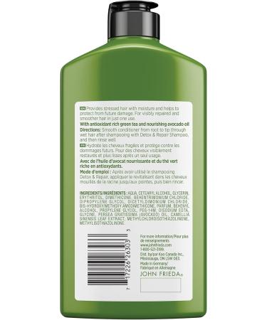 John Frieda Detox and Repair Conditioner for Dry Damaged Hair (250 mL) - Buy Online on GoSupps.com