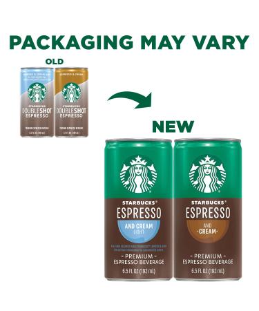 Starbucks Espresso & Cream Light Ready to Drink Coffee 6.5oz (12 Pack) - Buy Online on GoSupps.com