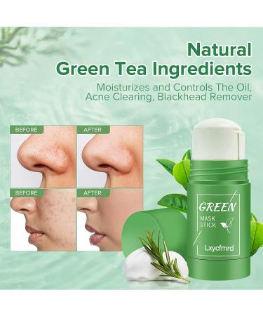Green Tea Mask Stick - Deep Cleansing & Moisturizing Clay Mask for All Skin Types | Men & Women - Buy Online on GoSupps.com