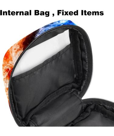 Buy Women's Retro Napkin Storage Bag | Yin-Yang Menstrual Cup & Portable Bandages - Ideal for Period Needs - Buy Online on GoSupps.com