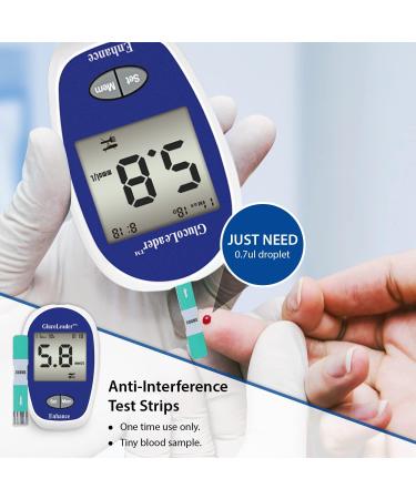 100 GlucoLeader Enhance Test Strips and Lancets Set - Made in Taiwan - Blue 100 Strips & 100 Lancets - Buy Online on GoSupps.com