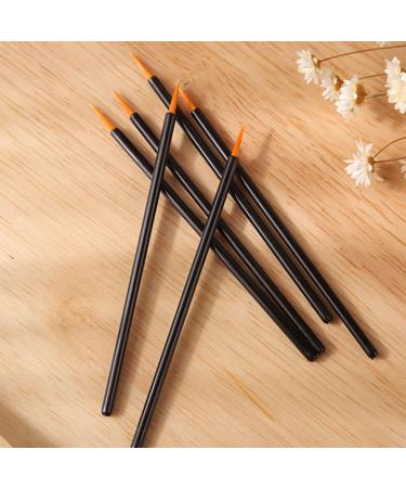 100pcs Disposable Eyeliner Brush Set | Makeup Applicator for Women | Practical & Durable Eye Tools | Artificial Fiber Makeup Brushes in Black - Buy Online on GoSupps.com