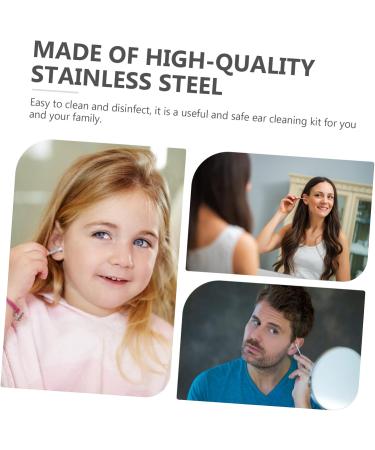 Didiseaon Earwax Remover Kit - Stainless Steel Ear Wax Cleaning Tools Set - Earring Kit & Ear Picker - Multifunctional Ear Care Solution - Buy Online on GoSupps.com