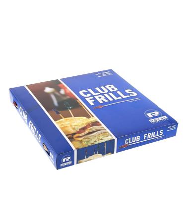 Royal R812W Club Cellophane-Frill Wood Picks 4" Assorted 10 Boxes of 1000 (Case of 10 000) - Buy Online on GoSupps.com