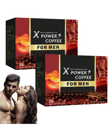 X Power Coffee X Power Coffee For Men Powerful Coffee Ginseng Maca X-Power Coffee for Men-the Secret To Strong Men (2 box)