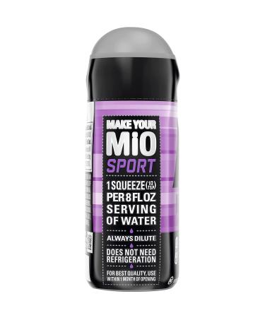 Mio Sport Liquid Water Enhancer Arctic Grape 1.62oz 12-Pack - Grape Flavored Water Enhancer - Pack of 12 - Buy Online on GoSupps.com